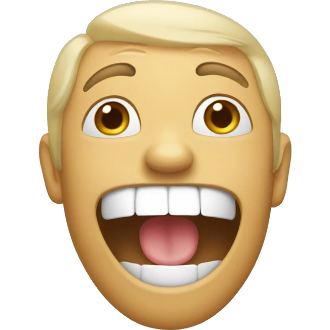 Laughing with hand covering mouth emoji