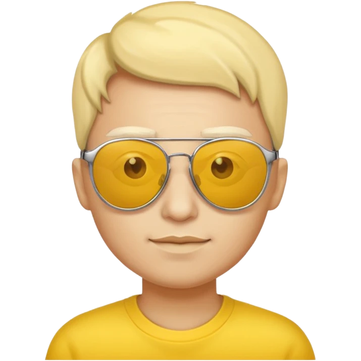 human with yellow sunglasses emoji