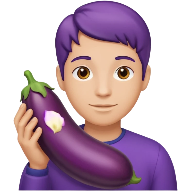Eggplant in butt emoji