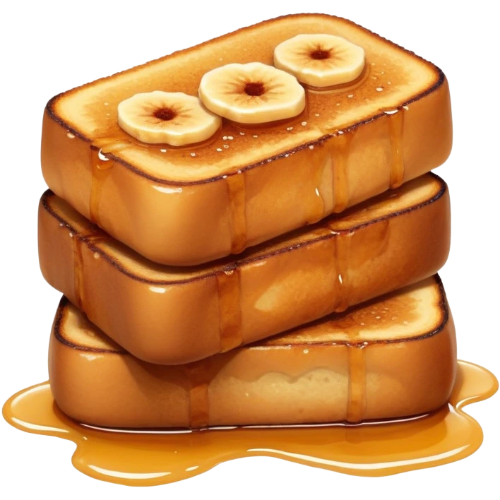 torrijas, Spanish Easter dessert, bread slices soaked in milk and honey, fried and topped with cinnamon sugar emoji
