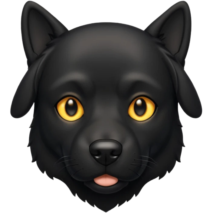 Black dog emoji