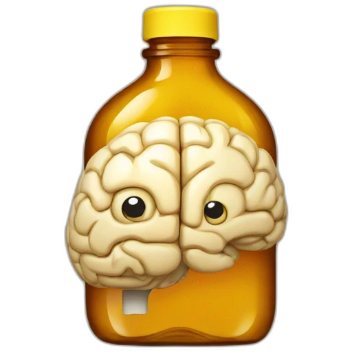 brain bottle emoji