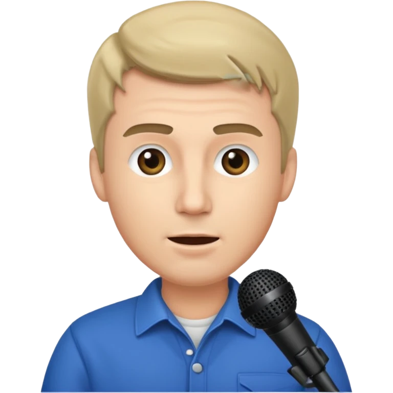mann mit mikrofon emoji