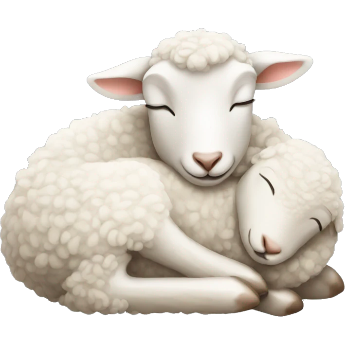 sleeping lamb emoji