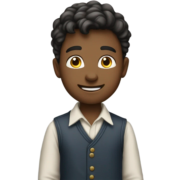 boy doing well in presentation emoji