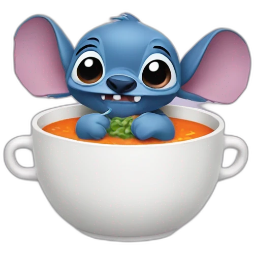 stich drinking soup emoji
