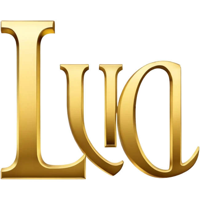 emoji of text "LUX" in times new roman font  emoji