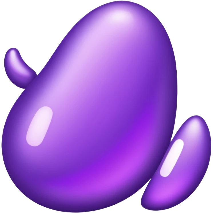 Shiny fancy purple big text saying "YOU" emoji