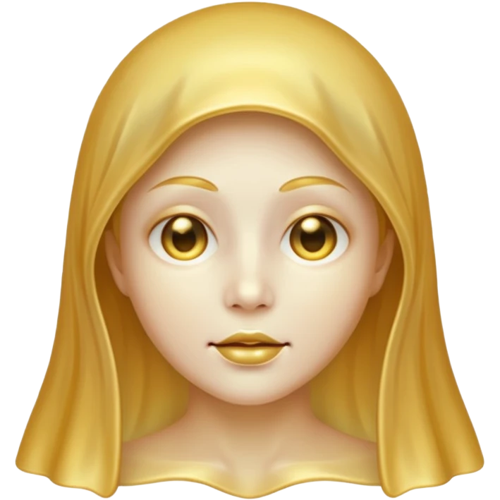 Gold ghost emoji