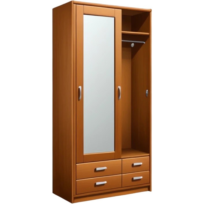 wardrobe modern closed mirror door emoji