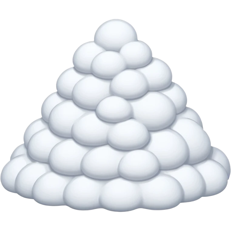  snow that accumulates on the roof of the house without the house emoji