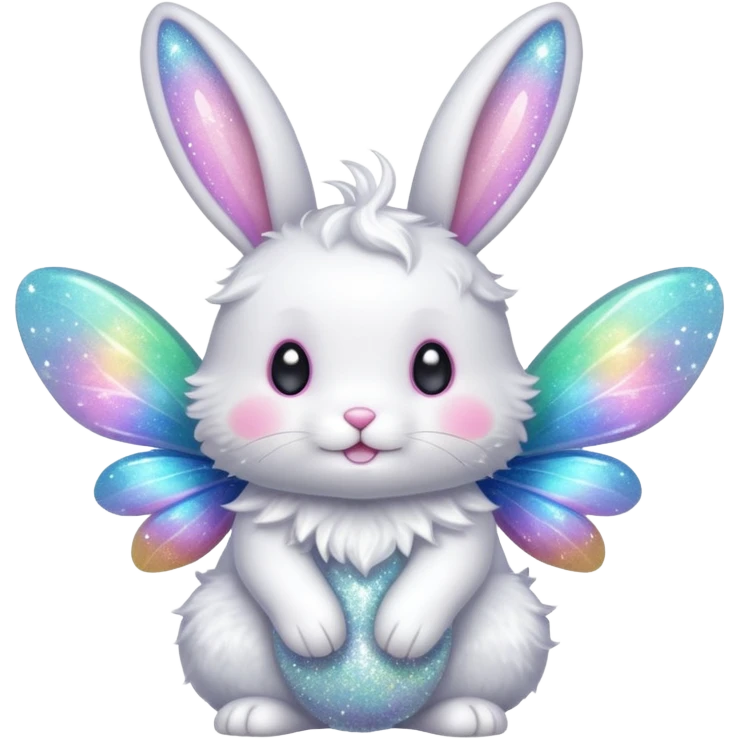 Fairy glitter bunny  emoji