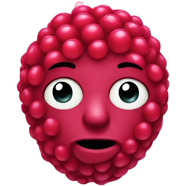 raspberry face emoji