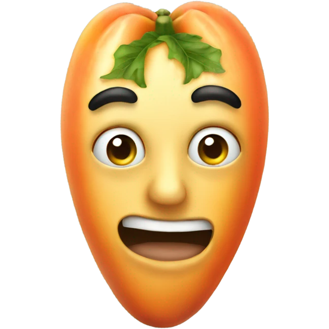 Realistic Papaya  emoji