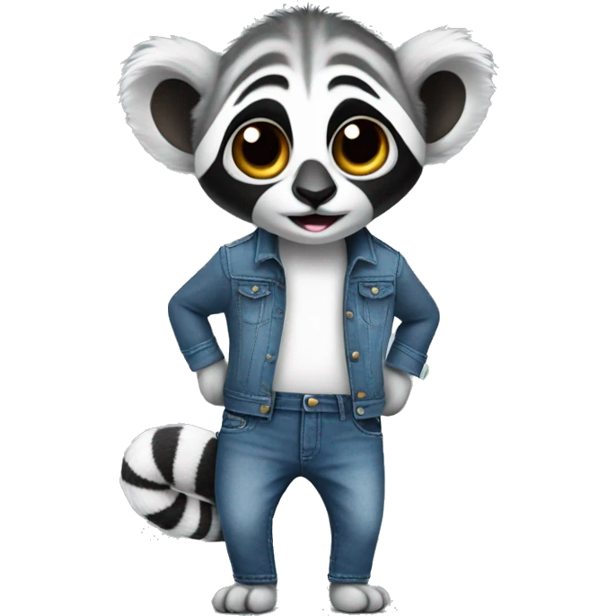 Lemur With Jeans  emoji