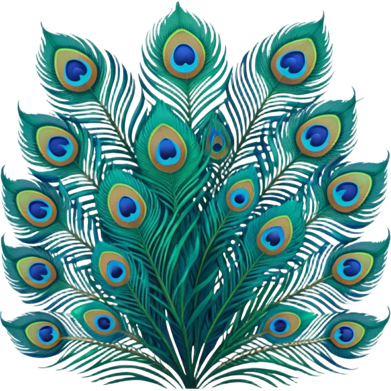 Peacock feathers emoji