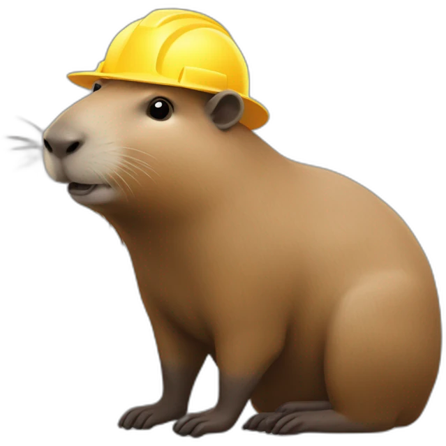 constructor capybara emoji