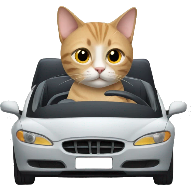 Cat in a car emoji