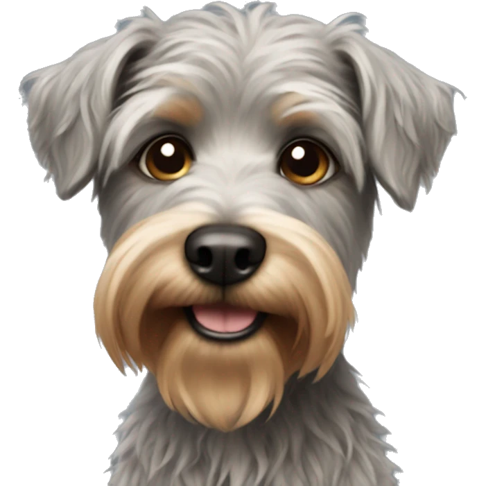Small wire haired dog emoji