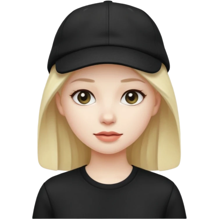 woman with black cap emoji
