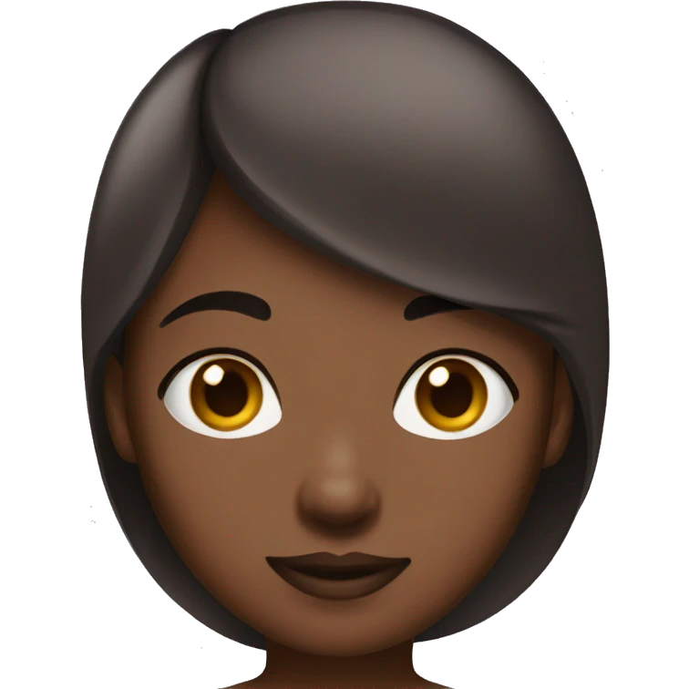 Girl medium dark skin rolling eyes emoji