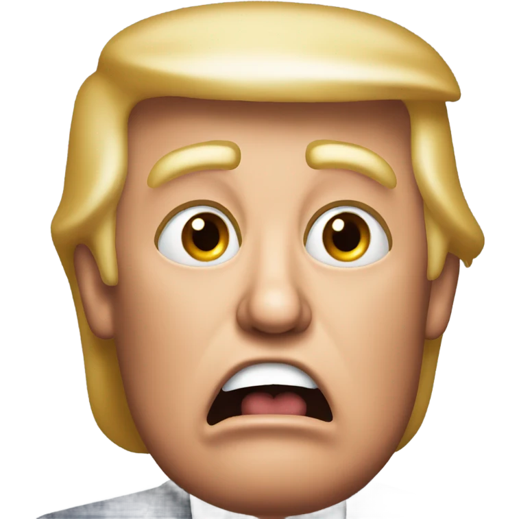 shocked Trump emoji