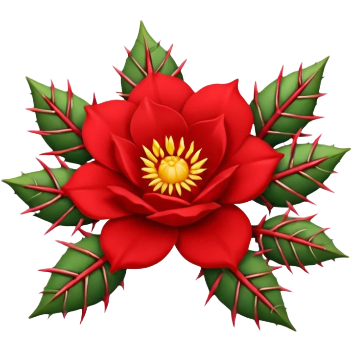  flower with thorns emoji
