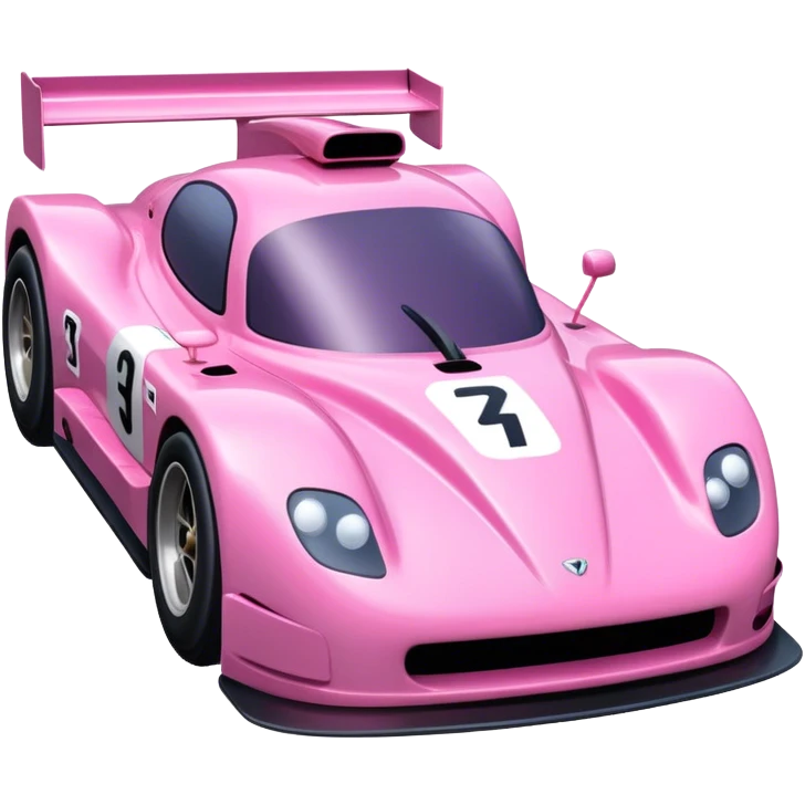pink race car emoji