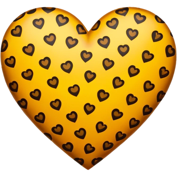 Leopard heart emoji