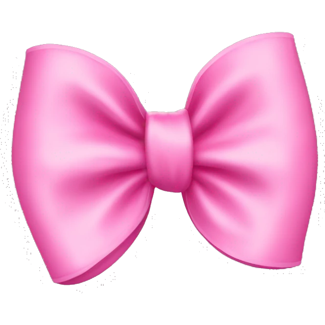 A pink bow  emoji