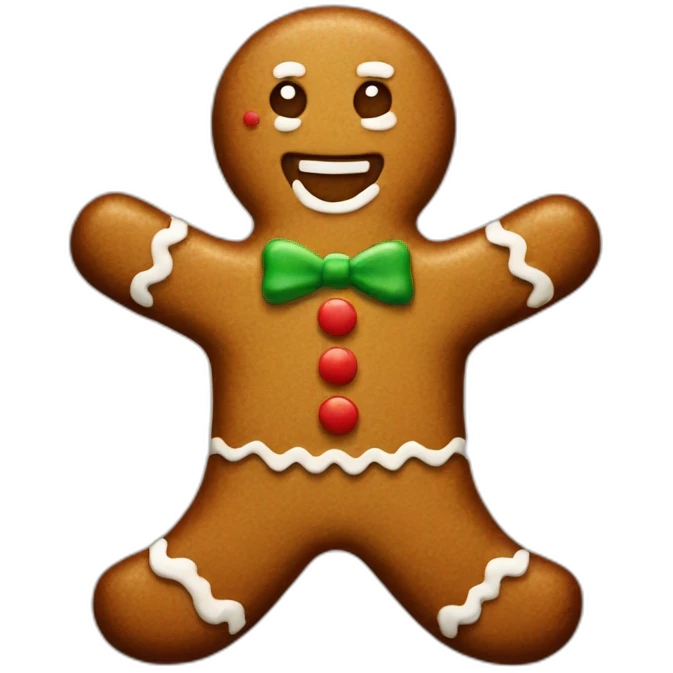 gingerbread man emoji