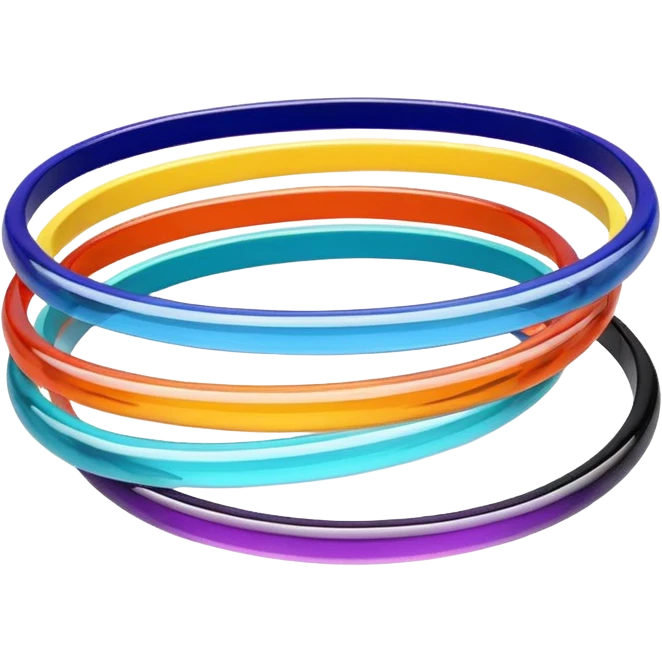   Colourfull Slim Glass Bangles set emoji