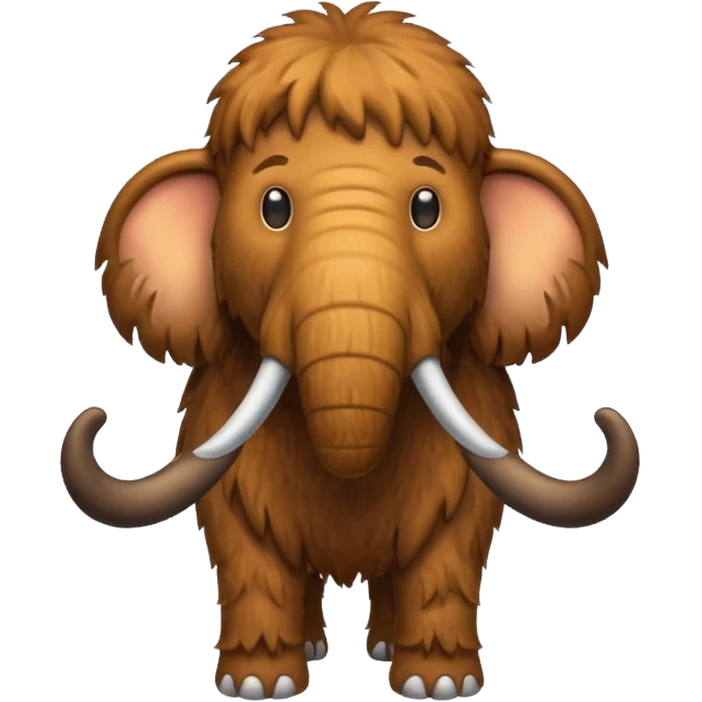 a brown Mammoth emoji