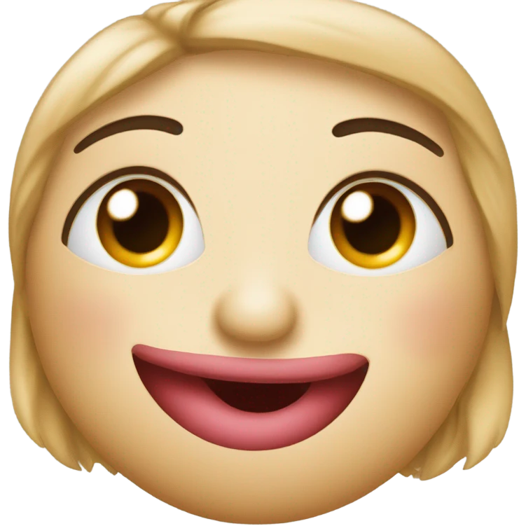 kissing face emoji