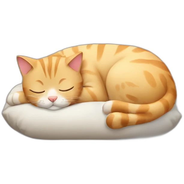 sleeping cat emoji