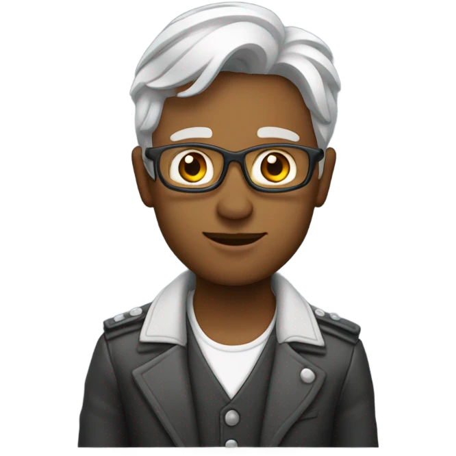 Мужчина в костюме emoji