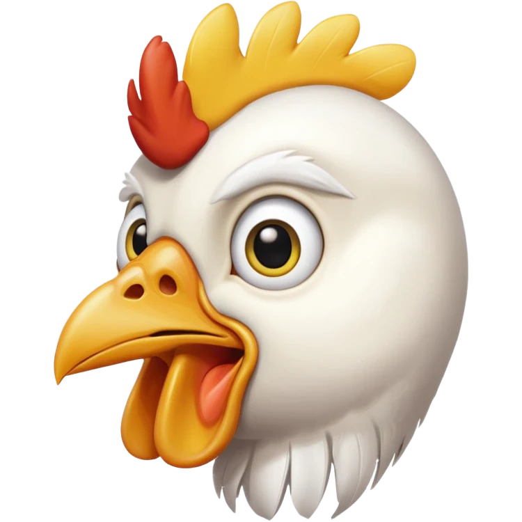 Shocked chickem emoji