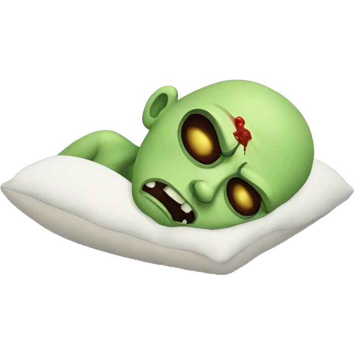 Sleeping zombie emoji