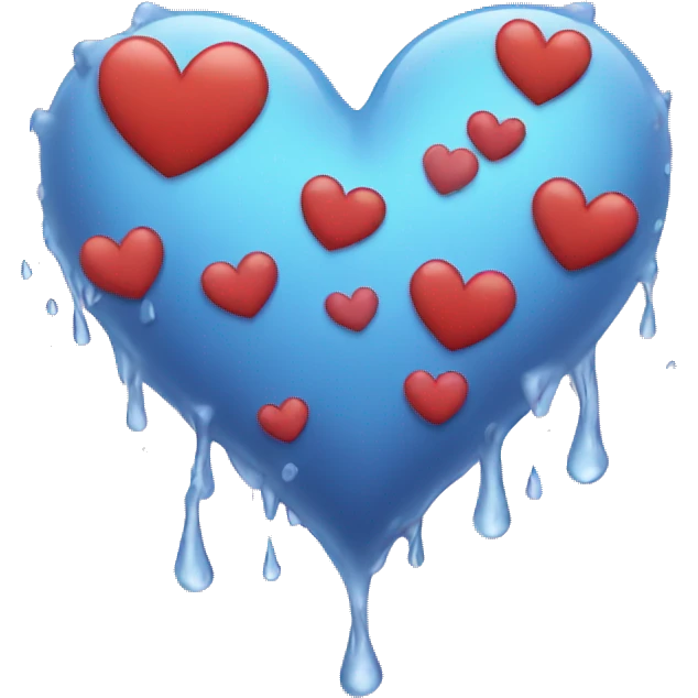 love heart rain emoji