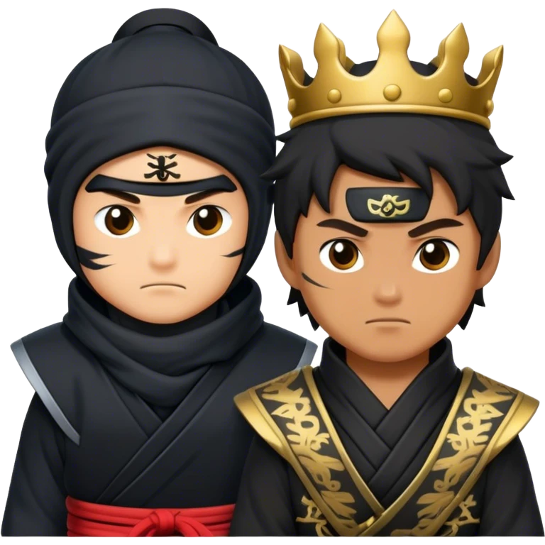 Ninja with king on top  emoji