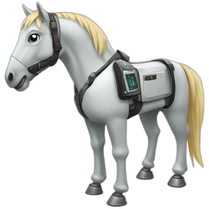 horse robot emoji