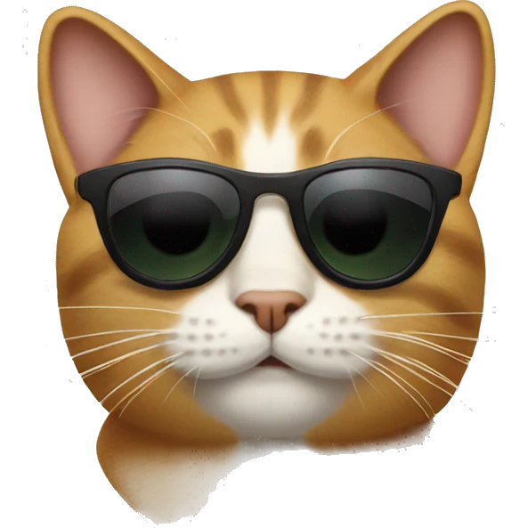 Cat with sunglasses  emoji
