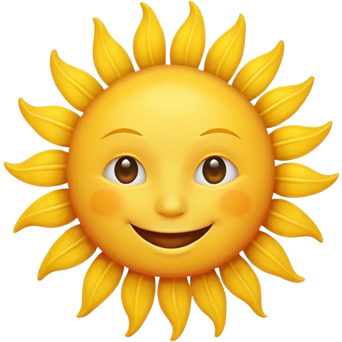 smiling sun emoji, bright and cheerful emoji