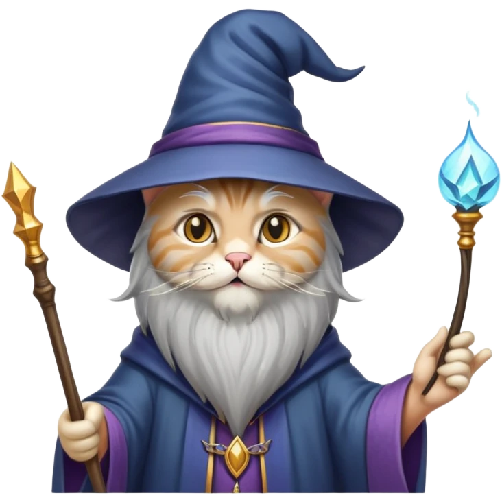 A cat wizard emoji