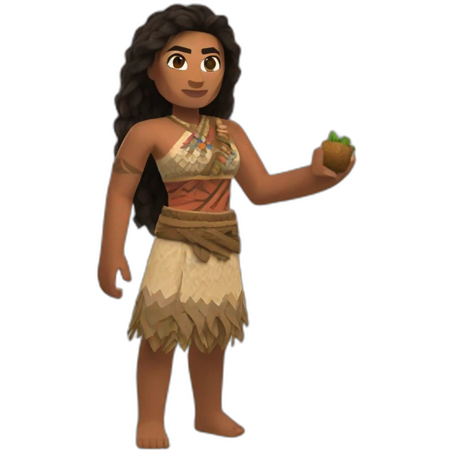 moana in minecraft emoji