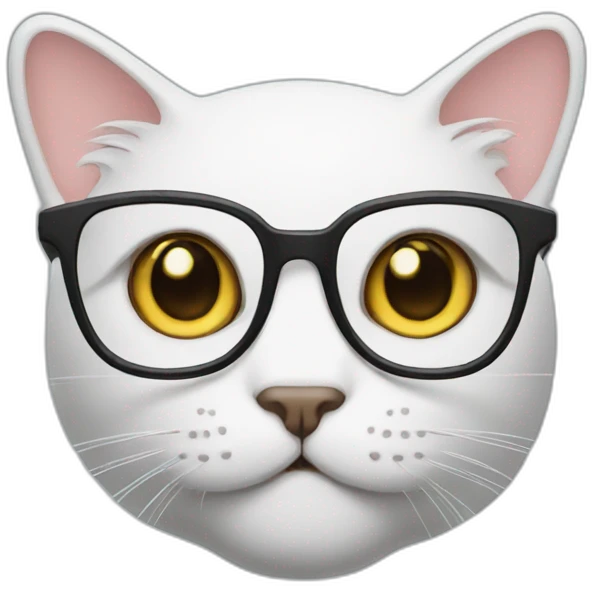 nerdy cat face emoji