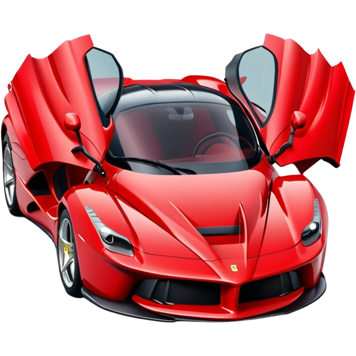 red LaFerrari sports car emoji