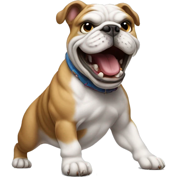 Bulldog dancing  emoji