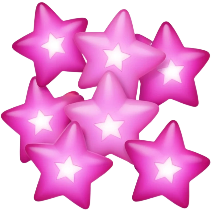 pink set of stars emoji