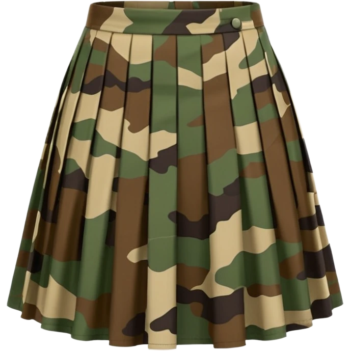 camouflage skirt emoji